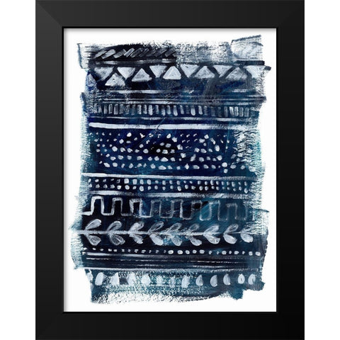 Drybrush Loom I Black Modern Wood Framed Art Print by Parker, Jennifer Paxton