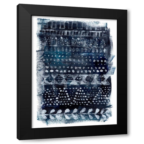 Drybrush Loom II Black Modern Wood Framed Art Print with Double Matting by Parker, Jennifer Paxton