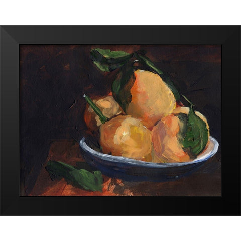 Fruit Plate I Black Modern Wood Framed Art Print by Parker, Jennifer Paxton