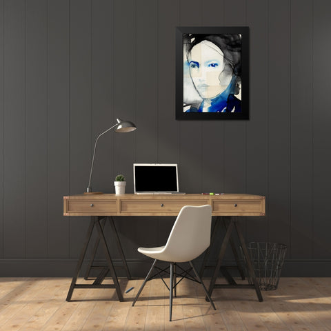 Tildas Gaze II Black Modern Wood Framed Art Print by Parker, Jennifer Paxton