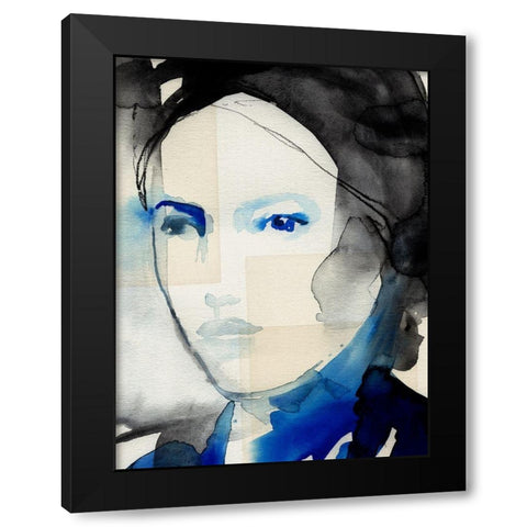 Tildas Gaze II Black Modern Wood Framed Art Print by Parker, Jennifer Paxton