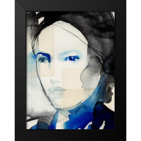Tildas Gaze II Black Modern Wood Framed Art Print by Parker, Jennifer Paxton