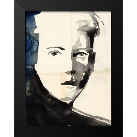 Tildas Gaze III Black Modern Wood Framed Art Print by Parker, Jennifer Paxton