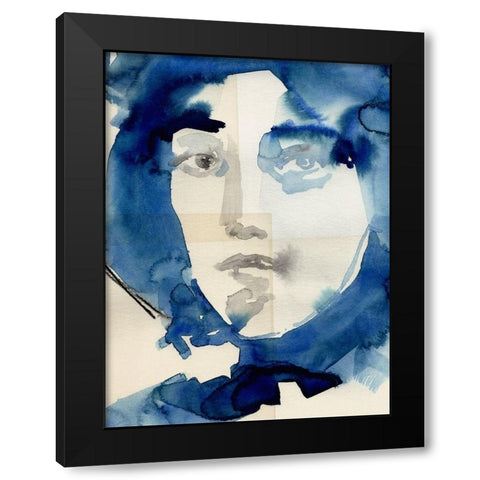 Tildas Gaze IV Black Modern Wood Framed Art Print by Parker, Jennifer Paxton