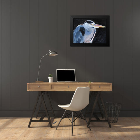 Great Heron I Black Modern Wood Framed Art Print by Parker, Jennifer Paxton