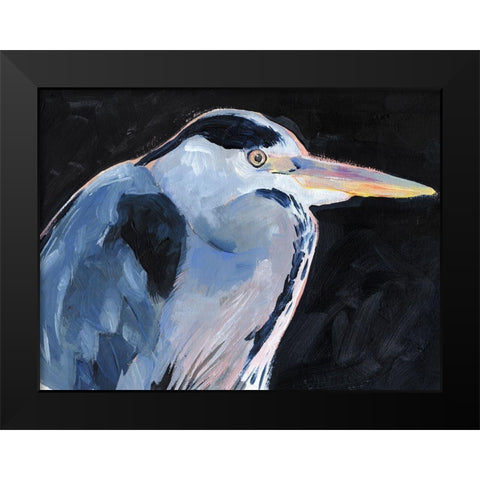 Great Heron I Black Modern Wood Framed Art Print by Parker, Jennifer Paxton