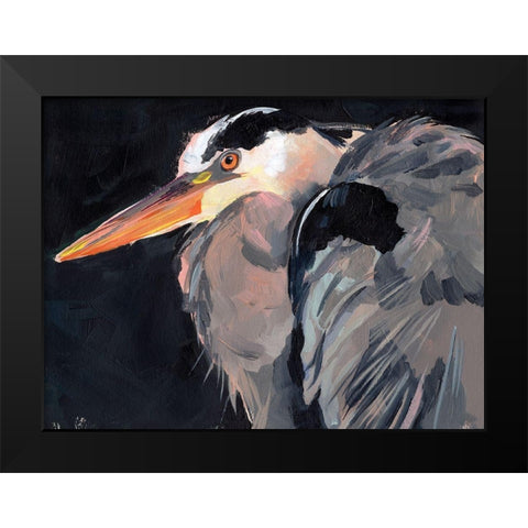 Great Heron II Black Modern Wood Framed Art Print by Parker, Jennifer Paxton