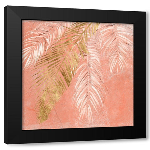 Golden Palms I Black Modern Wood Framed Art Print by Parker, Jennifer Paxton
