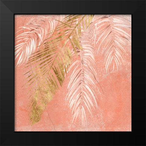 Golden Palms I Black Modern Wood Framed Art Print by Parker, Jennifer Paxton
