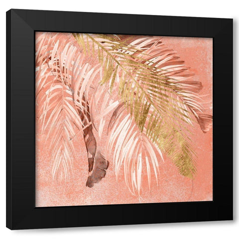 Golden Palms II Black Modern Wood Framed Art Print by Parker, Jennifer Paxton