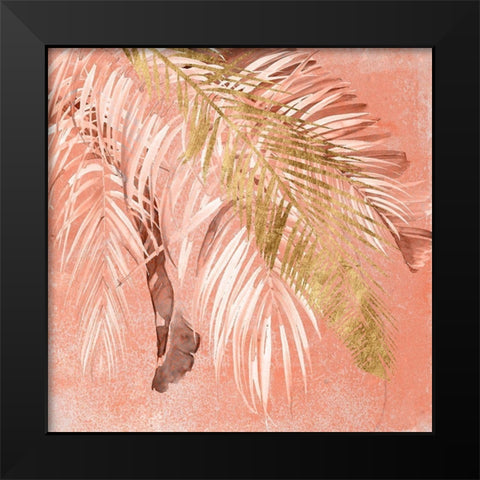 Golden Palms II Black Modern Wood Framed Art Print by Parker, Jennifer Paxton