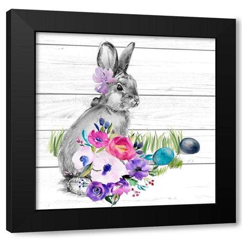 Bright Easter Bouquet I Black Modern Wood Framed Art Print by Parker, Jennifer Paxton