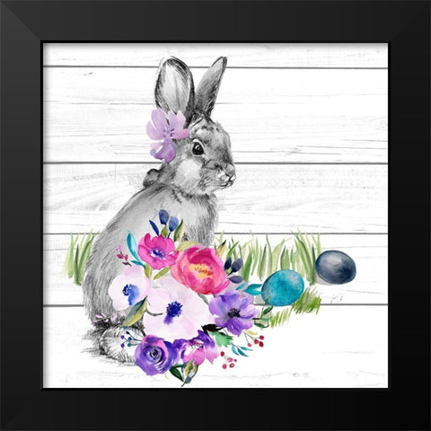 Bright Easter Bouquet I Black Modern Wood Framed Art Print by Parker, Jennifer Paxton