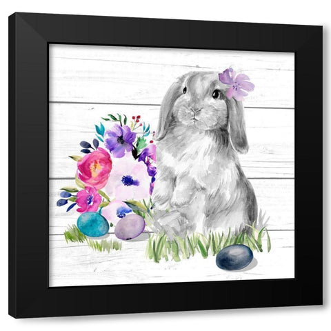 Bright Easter Bouquet II Black Modern Wood Framed Art Print by Parker, Jennifer Paxton