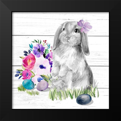 Bright Easter Bouquet II Black Modern Wood Framed Art Print by Parker, Jennifer Paxton