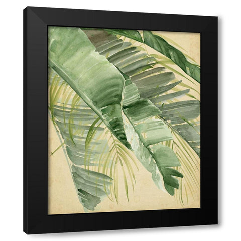 Banana Palms I Black Modern Wood Framed Art Print by Parker, Jennifer Paxton