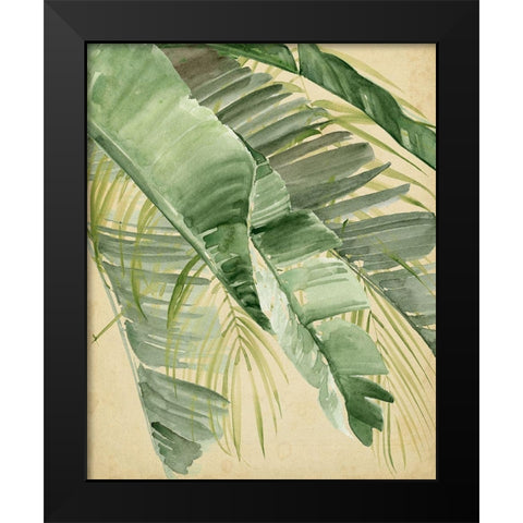 Banana Palms I Black Modern Wood Framed Art Print by Parker, Jennifer Paxton