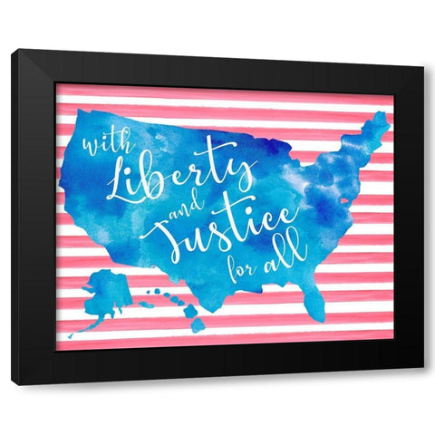 United We Stand I Black Modern Wood Framed Art Print by Parker, Jennifer Paxton