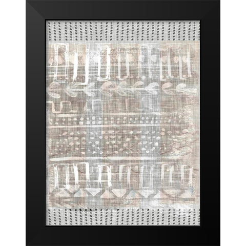 Traders Tapestry IV Black Modern Wood Framed Art Print by Parker, Jennifer Paxton
