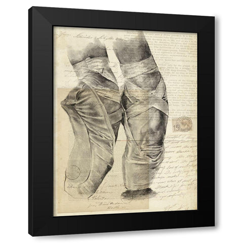 On Pointe II Black Modern Wood Framed Art Print by Parker, Jennifer Paxton