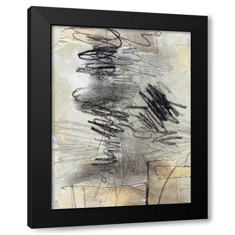 Masked Notes II Black Modern Wood Framed Art Print by Parker, Jennifer Paxton