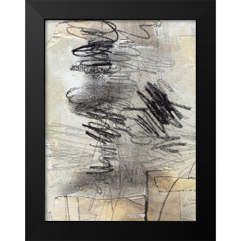 Masked Notes II Black Modern Wood Framed Art Print by Parker, Jennifer Paxton