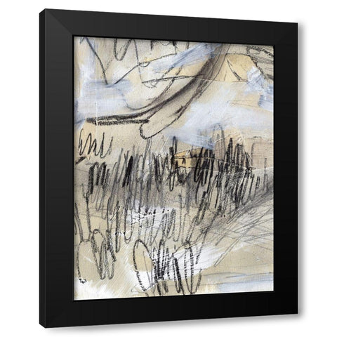 Masked Notes III Black Modern Wood Framed Art Print by Parker, Jennifer Paxton