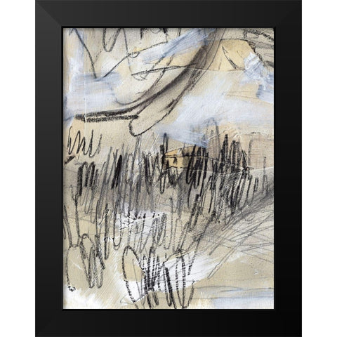 Masked Notes III Black Modern Wood Framed Art Print by Parker, Jennifer Paxton