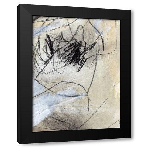 Masked Notes VII Black Modern Wood Framed Art Print by Parker, Jennifer Paxton