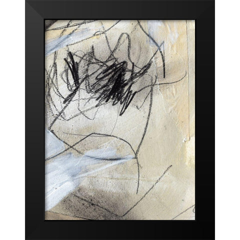 Masked Notes VII Black Modern Wood Framed Art Print by Parker, Jennifer Paxton
