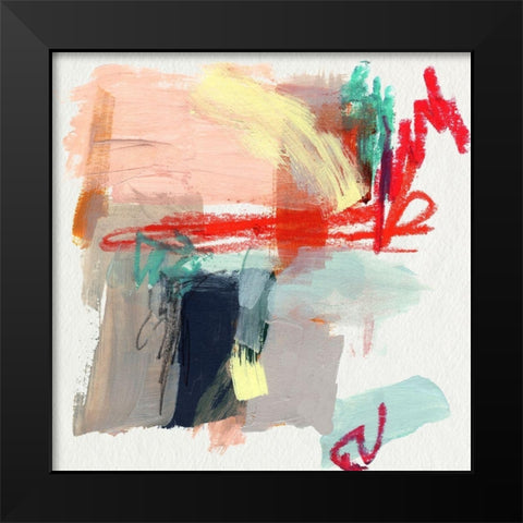 Abstract Metro Maps I Black Modern Wood Framed Art Print by Parker, Jennifer Paxton
