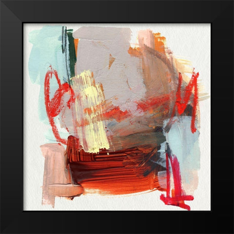 Abstract Metro Maps III Black Modern Wood Framed Art Print by Parker, Jennifer Paxton