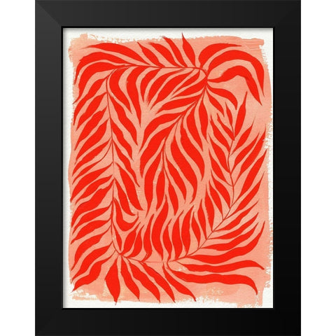 Red Vines I Black Modern Wood Framed Art Print by Parker, Jennifer Paxton