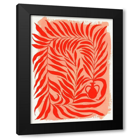Red Vines II Black Modern Wood Framed Art Print by Parker, Jennifer Paxton