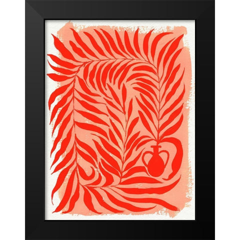 Red Vines II Black Modern Wood Framed Art Print by Parker, Jennifer Paxton