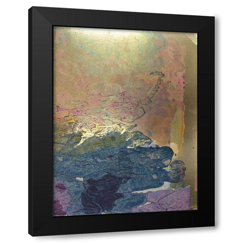 Monets Landscape I Black Modern Wood Framed Art Print with Double Matting by Combs, Joyce