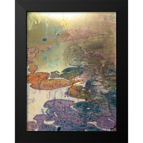 Monets Landscape III Black Modern Wood Framed Art Print by Combs, Joyce