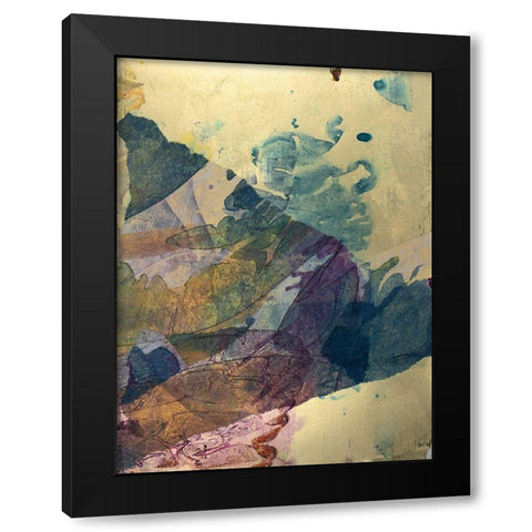 Monets Landscape VI Black Modern Wood Framed Art Print with Double Matting by Combs, Joyce