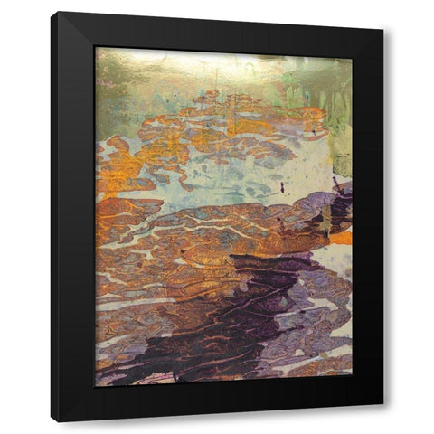 Monets Landscape VII Black Modern Wood Framed Art Print with Double Matting by Combs, Joyce