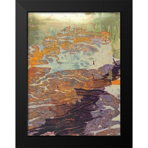 Monets Landscape VII Black Modern Wood Framed Art Print by Combs, Joyce