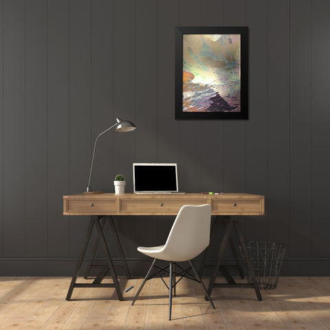 Monets Landscape VIII Black Modern Wood Framed Art Print by Combs, Joyce