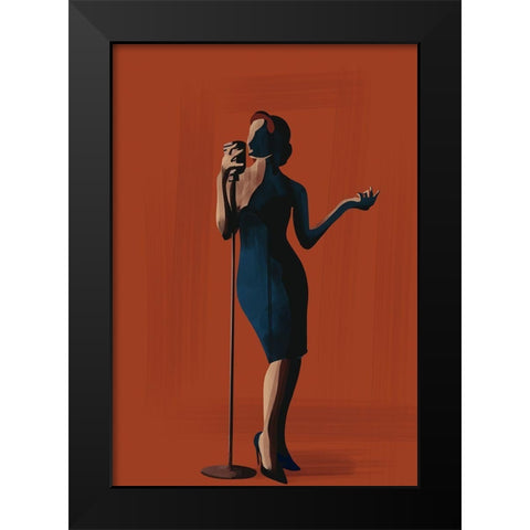 Music And Art I Black Modern Wood Framed Art Print by Arctic Frame