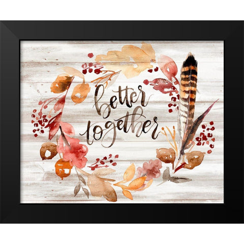 Grateful Thanksgiving III Black Modern Wood Framed Art Print by Parker, Jennifer Paxton