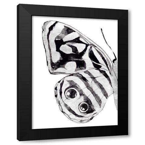 Monochrome Wings III Black Modern Wood Framed Art Print by Warren, Annie