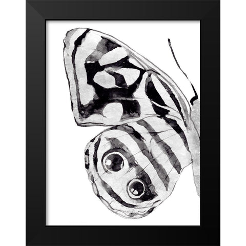 Monochrome Wings III Black Modern Wood Framed Art Print by Warren, Annie
