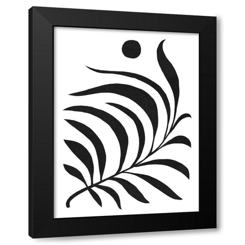 Matisse Fern II Black Modern Wood Framed Art Print by Green, Jacob