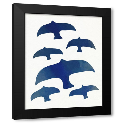 Matisse Seagulls II Black Modern Wood Framed Art Print by Caroline, Emma