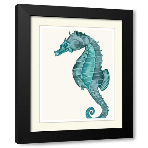 Blue Underwater Scenes 2 c Black Modern Wood Framed Art Print with Double Matting by Fab Funky