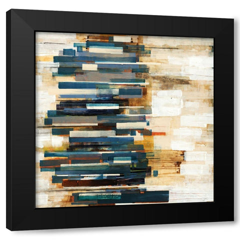 Scattered Black Modern Wood Framed Art Print with Double Matting by Henry, Alexys