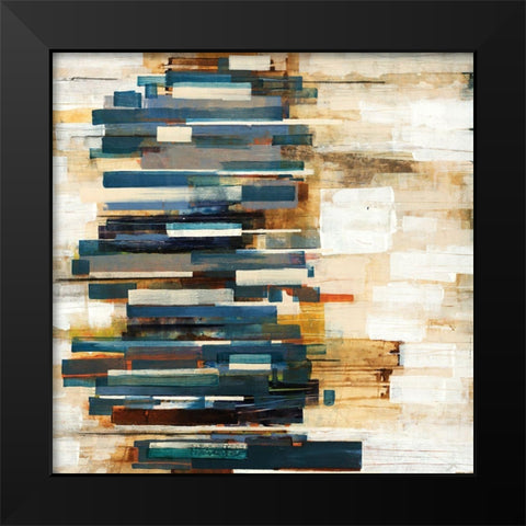 Scattered Black Modern Wood Framed Art Print by Henry, Alexys